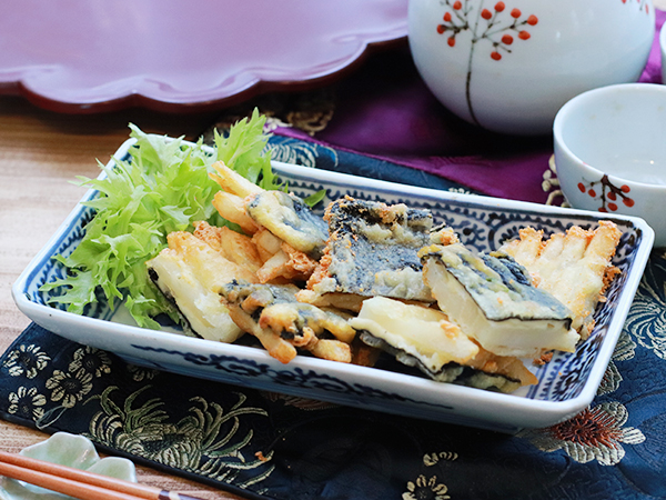 海苔チーズのポテト天ぷら